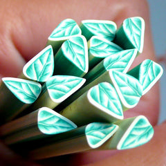 Polymer Clay Cane - Leaf - for Miniature Food / Dessert / Cake / Ice Cream Sundae Decoration and Nail Art CL06