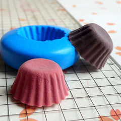 Cupcake Mold Tart Bottom (Oval) 19mm Silicone Flexible Mold Kawaii Miniature Sweets Decoden Kitsch Jewelry Charms Fimo Resin Dollhouse MD108