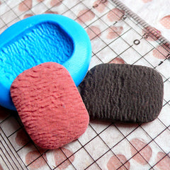 Rectangular Danish Butter Cookie Mold Biscuit Mold 23mm Silicone Flexible Mold Kawaii Mini Sweets Cabochon Polymer Clay Mold Fimo Mold MD180