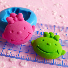 Baby Girl Flexible Silicone Mold 22mm Kawaii Baby Shower Mini Cupcake Topper Mold Polymer Clay Mold Fondant Gumpaste Scrapbooking Mold MD542