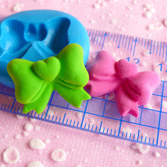 Ribbon Mold w/ Heart 21mm Flexible Silicone Mold Mini Cupcake Topper Mold Fondant Gumpaste Resin Fimo Polymer Clay Mold Scrapbooking MD718