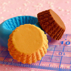 Cupcake Mold Tart Bottom 21mm Silicone Flexible Mold Kawaii Miniature Sweets Decoden DIY Kitsch Jewelry Charms Fimo Resin Dollhouse MD112