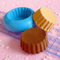 Cupcake Tart Bottom Mold 27mm Silicone Mold Flexible Mold Kawaii Miniature Sweets Fimo Polymer Clay Fake Food Cabochon Charms Resin MD704