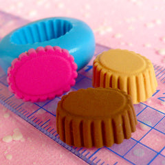 Oval Chocolate Mold Tart Bottom Mold 17mm Flexible Silicone Mold Decoden Charms Kawaii Miniature Sweets Cabochon Cell Phone Deco Mold MD370