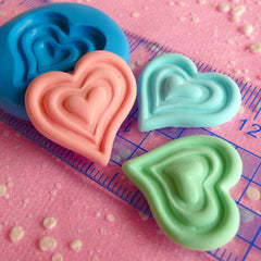 Heart Mold 21mm Silicone Mold Flexible Mold Mini Cupcake Topper Fondant Gumpaste Mold Cake Decoration Mold Polymer Clay Wax Resin Mold MD517