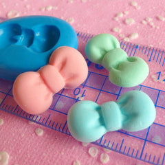 Bow Mold 22mm Kawaii Flexible Silicone Mold Resin Mold Mini Cupcake Topper Mold Fondant Mold Bow Earrings Mold Cell Phone Deco Mold MD475