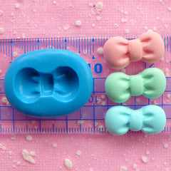 Bow Mold 22mm Kawaii Flexible Silicone Mold Resin Mold Mini Cupcake Topper Mold Fondant Mold Bow Earrings Mold Cell Phone Deco Mold MD475
