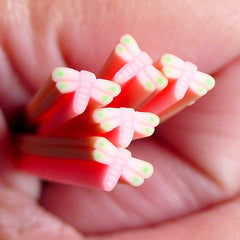 Polymer Clay Cane Pink Dragonfly Fimo Cane Fake Miniature Cupcake Topper Nail Decoration Kawaii Nail Art CIN12