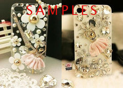 CLEARANCE Ballerina Applique Rhinestone Ballet Dancer with Fabric Tutu Metal Cabochon Pendant (White / 38mm x 58mm) Cell Phone Decoden Supplies CAB019