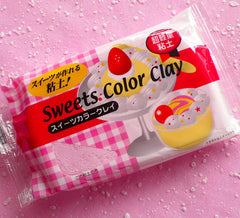 Sweets Color Clay (Light Pink / Strawberry) Super Light Weight Modeling Paper Clay from Japan for Fake Sweets Deco