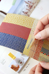 Petit Deco Sticker Ver.2 (6 Sheets) Floral Polka Dot Checker Garden Pattern Kawaii Deco Sticker Scrapbooking Gift Wrap Diary Deco S021
