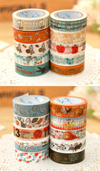 Washi Tape Masking Tape Kawaii Japanese Deco Tape (1 roll BY RANDOM) Scrapbooking Card Making Gift Packaging Wedding Home Decor WR01