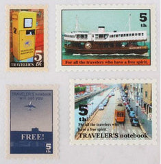 Stamp Sticker Set from Midori (18pcs) Traveler's Notebook Scrapbooking Packaging Party Gift Wrap Diary Deco Collage Home Decor S048