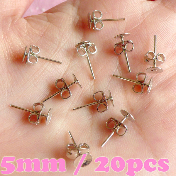 Glue On Clip Earring Finding With Soft Rubber Earring Pad