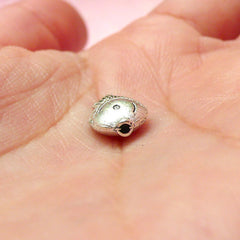 Fish Beads (8pcs) (11mm x 8mm / Tibetan Silver / 2 Sided) Animal Beads Metal Findings Pendant Bracelet Earrings Zipper Pulls Keychain CHM358
