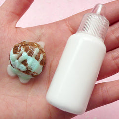 Deco Sauce (White / Vanilla) Kawaii Miniature Sweets Dessert Ice Cream Cupcake Topping Cell Phone Deco Scrapbooking Decoden DS024