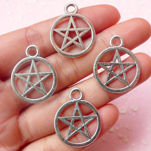 Pentagram charms bulk clearance