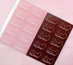 Valentines Sticker Set (20pcs) Kawaii Seal Sticker Handmade Gift Scrapbooking Packaging Party Gift Wrap Diary Deco Collage Home Decor S123