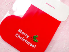 CLEARANCE Christmas Stocking Transparent Gift Bags (20 pcs) Clear Plastic Bags Gift Wrapping Bags Product Packaging Cookie Bags (11.9cm x 20cm) GB049