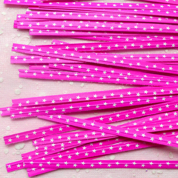 Star Twist Ties (Pink / 20pcs) Kawaii Gift Wrap Bag Wrapping Packaging Supplies Gift Bag Decoration Party Deco Twistties Twisties S133