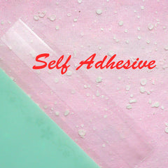 Clear Gift Bags w/ Golden Decorative Border (20 pcs / Blue Green / Teal) Self Adhesive Resealable Plastic Bags (11.9cm x 11.9cm) GB074