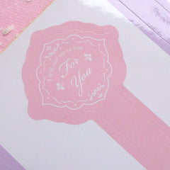 For You Sticker (2 Sets / 12pcs) Seal Sticker Scrapbooking Packaging Party Cookie Chocolate Candy Gift Wrap Diary Collage Home Decor S150