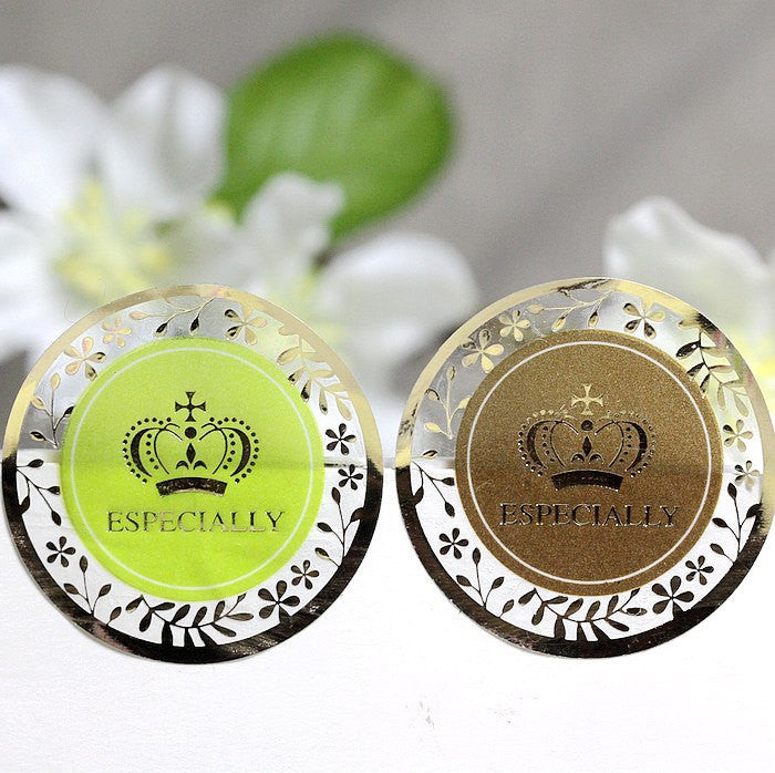 Especially For You Clear Stickers (Round) (2 Sets / 16pcs) Transparent Seal Sticker Packaging Party Gift Wrap Diary Collage Home Decor S152