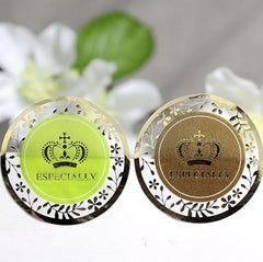 Especially For You Clear Stickers (Round) (2 Sets / 16pcs) Transparent Seal Sticker Packaging Party Gift Wrap Diary Collage Home Decor S152