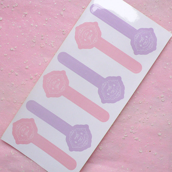 For You Sticker (2 Sets / 12pcs) Seal Sticker Scrapbooking Packaging Party Cookie Chocolate Candy Gift Wrap Diary Collage Home Decor S150