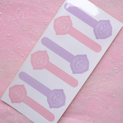 For You Sticker (2 Sets / 12pcs) Seal Sticker Scrapbooking Packaging Party Cookie Chocolate Candy Gift Wrap Diary Collage Home Decor S150
