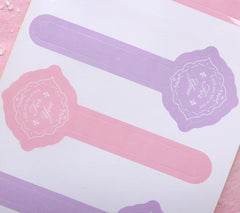 For You Sticker (2 Sets / 12pcs) Seal Sticker Scrapbooking Packaging Party Cookie Chocolate Candy Gift Wrap Diary Collage Home Decor S150