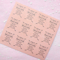 Handmade Sticker (Stamp) (2 Sets / 24pcs) Scrapbooking Product Packaging Wedding Party Handmade Gift Wrap Diary Deco Collage Home Decor S156