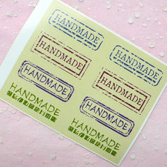 CLEARANCE Handmade Stickers (3 Sets / 24pcs) Scrapbooking Product Packaging Party Decoration Handmade Gift Wrap Diary Deco Collage Home Decor S157