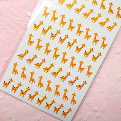 Giraffe Mini Seal Stickers (1 Sheet) Kawaii Scrapbooking Party Decor Diary Deco Collage Home Decor Card Making Nail Art Nail Sticker S167