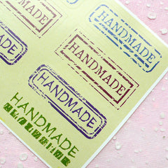 CLEARANCE Handmade Stickers (3 Sets / 24pcs) Scrapbooking Product Packaging Party Decoration Handmade Gift Wrap Diary Deco Collage Home Decor S157