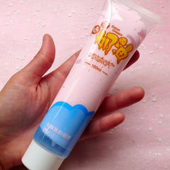 Sillicone Cream Clay / Fake Strawberry Frosting / Icing (Pink / 100ml + 4 Piping Tips) Whipped Cream Phone Case Deco Kawaii Decoden CLAY08