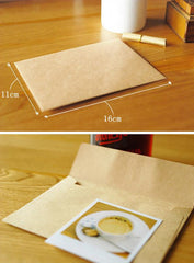 Kraft Paper Envelopes (10pcs / 11cm x 16cm / 4.4" x 6.4") Square Flap Envelopes Party Invitations Card Announcements S186