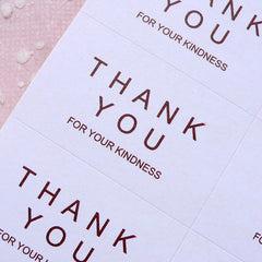 Thank You For Your Kindness Sticker (32pcs) Seal Sticker Thank You Gift Wrapping Product Packaging Gift Decoration Party Favor Sticker S212