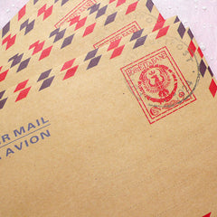 Kraft Paper Envelopes (10pcs / Poste Italiane) (11cm x 16.2cm / 4.4" x 6.48") Vintage Itay Triangle Flap Party Invitations Card S227