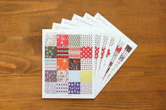 Korean Christmas Masking Sticker / Daily Christmas Sticker by Dailylike (6 Sheets) Christmas Washi Deco Sticker Christmas Scrapbooking S231