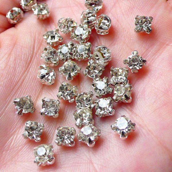 Rhinestone settings sales jewelry supplies
