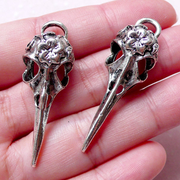 Bird cheap skull pendant