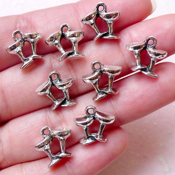 Wine glass 2025 jewelry charms