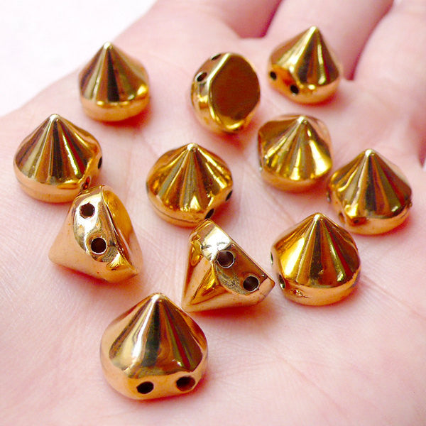 CLEARANCE Cone Studs with Holes / Flatback Rivets / Conical Studs