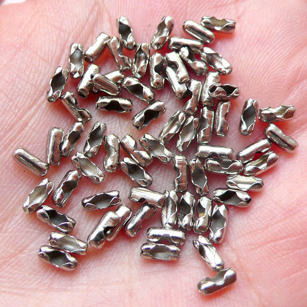 CLEARANCE 1.5mm Ball Chain Connector Clasp (100pcs / 2mm x 5mm