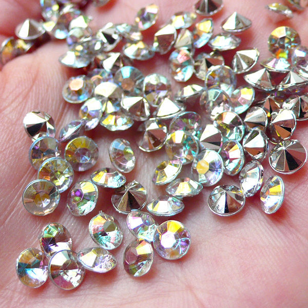 Rhinestones 5mm 5mm Crystal AB Acrylic Rhinestones (1 pack = 5000 pieces  main image 4