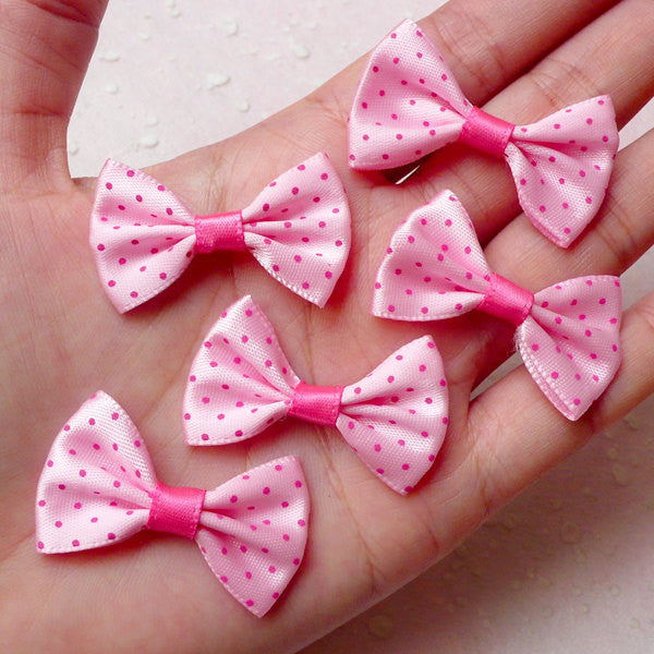 Decoration Ribbon Cute Ribbon, Pink, Red, Polka Dot, Bow Tie