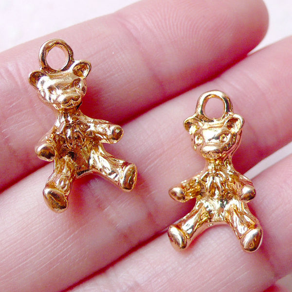 Teddy bear charms 2pcs