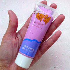 Whip Cream Clay / Faux Sillicone Icing / Fake Frosting (Purple / 50ml + 2 Piping Tips) Phone Case Deco Cream Cute Decoden Scrapbook CLAY18