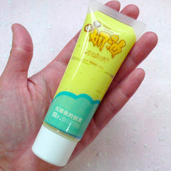 Fake Whipped Cream / Sillicone Clay / Faux Icing / Frosting (Yellow / 50ml + 2 Piping Tips) Cellphone Case Deco Cream Embellisment CLAY19